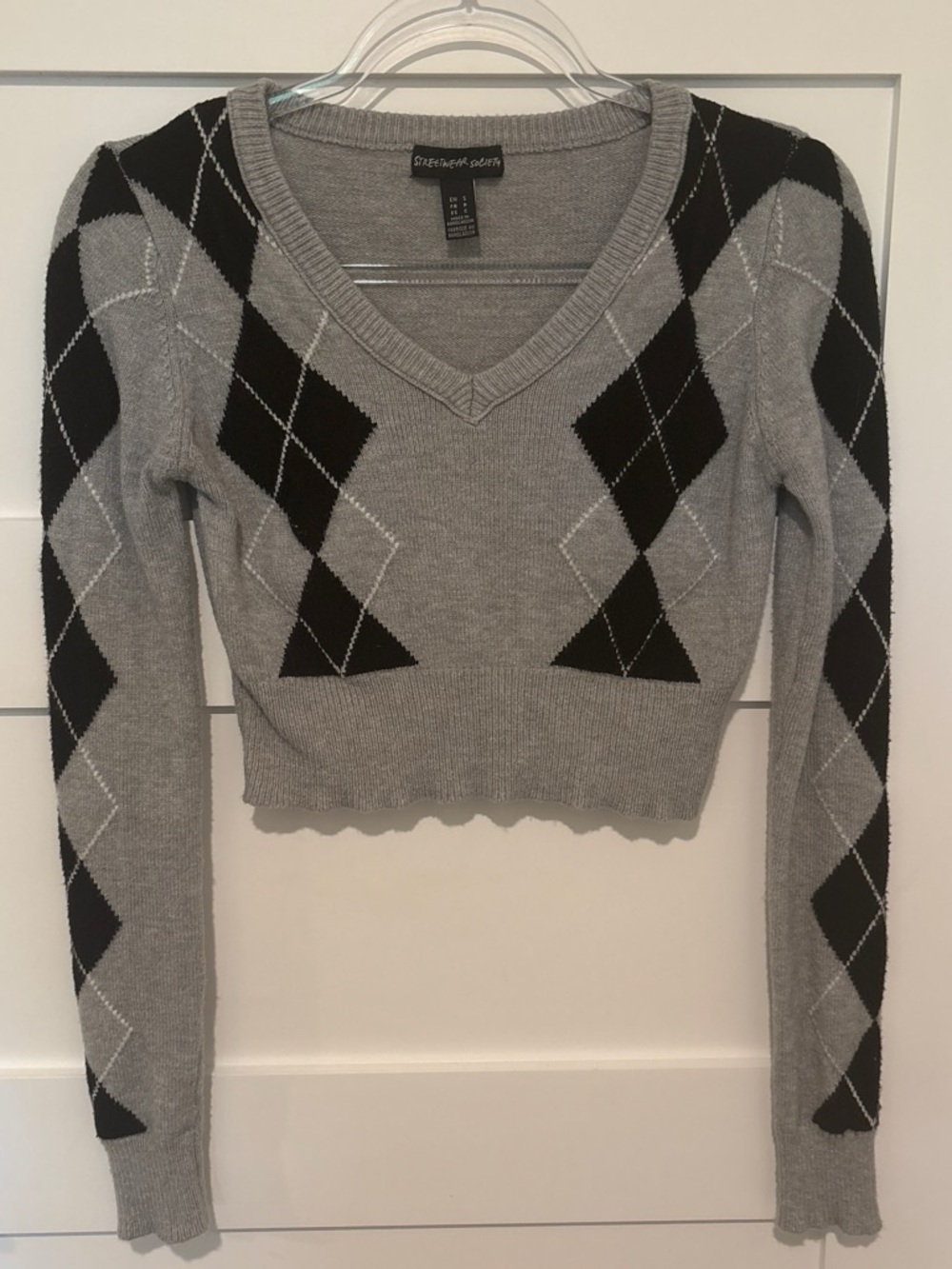 Streetwear Society Gray Crewneck Sweatshirt with Black Tag